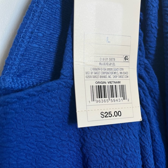 Royal Blue square neck top - Picture 3 of 4